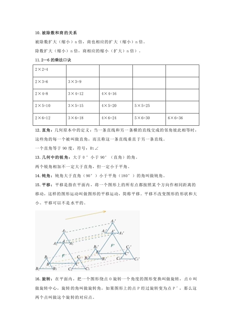 图片[2]-二年级数学下册小学知识点归纳-佑学宝学科网