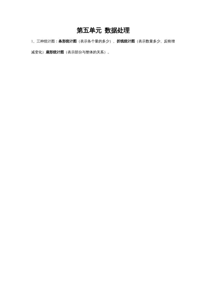 六年级数学上册第五单元数据处理（北师大版）-佑学宝学科网