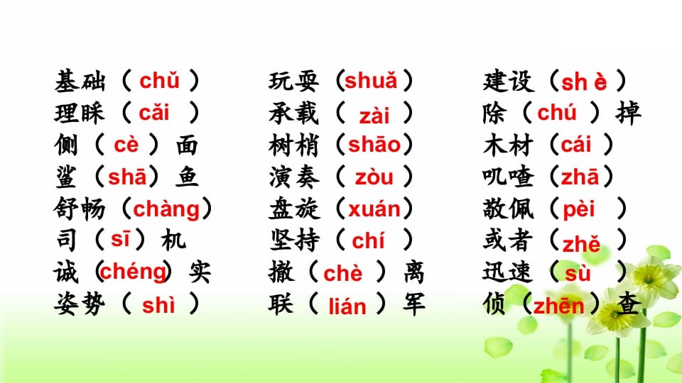 图片[3]-三年级语文上册专项1生字复习课件（部编版）-佑学宝学科网