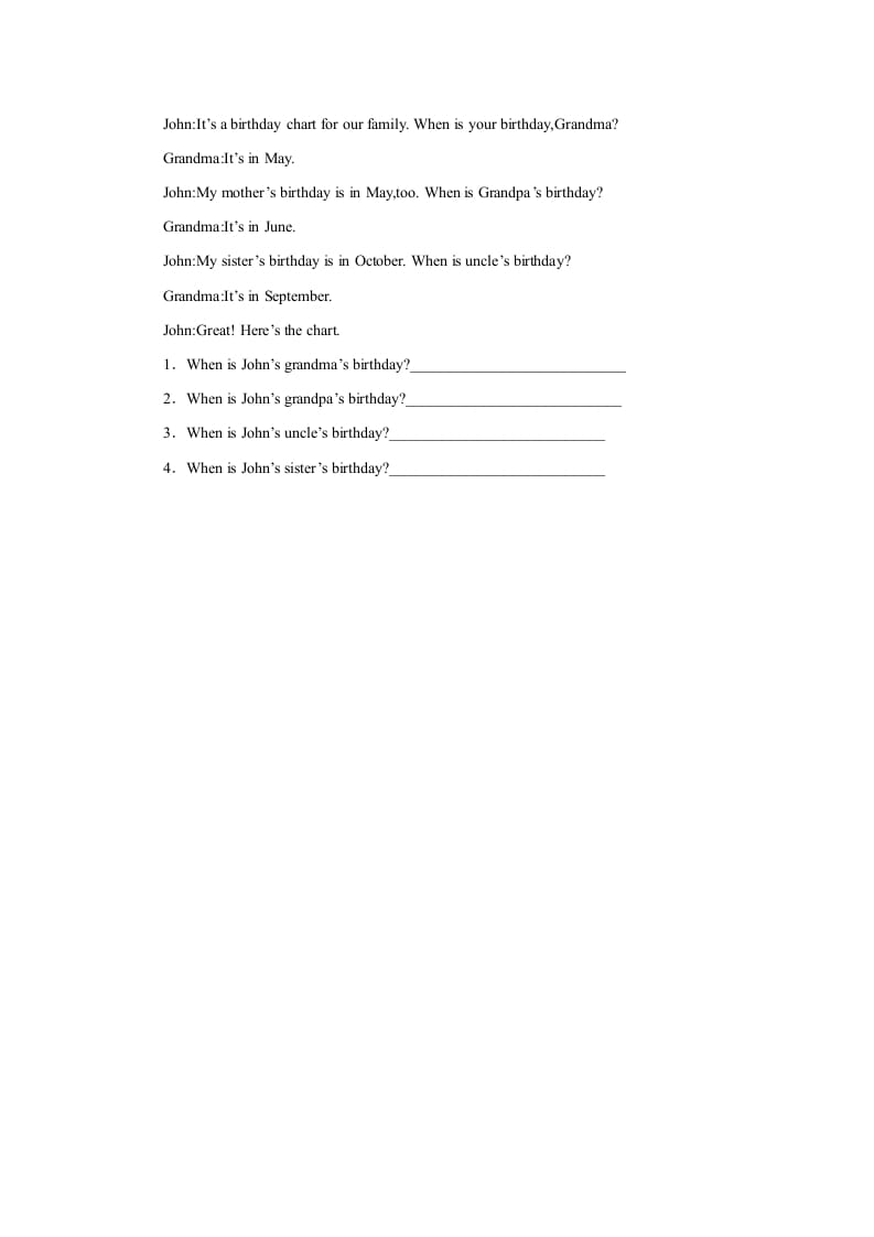 图片[2]-三年级英语上册Unit6习题第2课时（人教版一起点）-佑学宝学科网