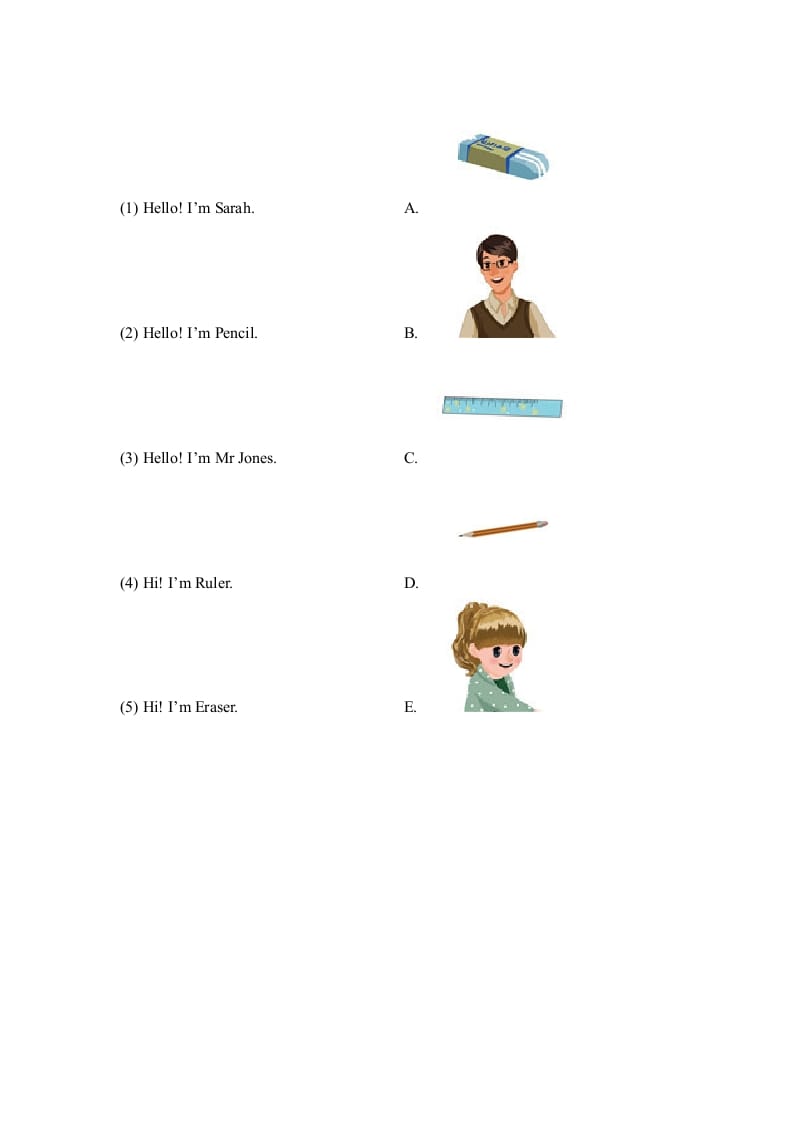 图片[3]-三年级英语上册Unit1_A_Let’s_learn同步习题(4)（人教版一起点）-佑学宝学科网