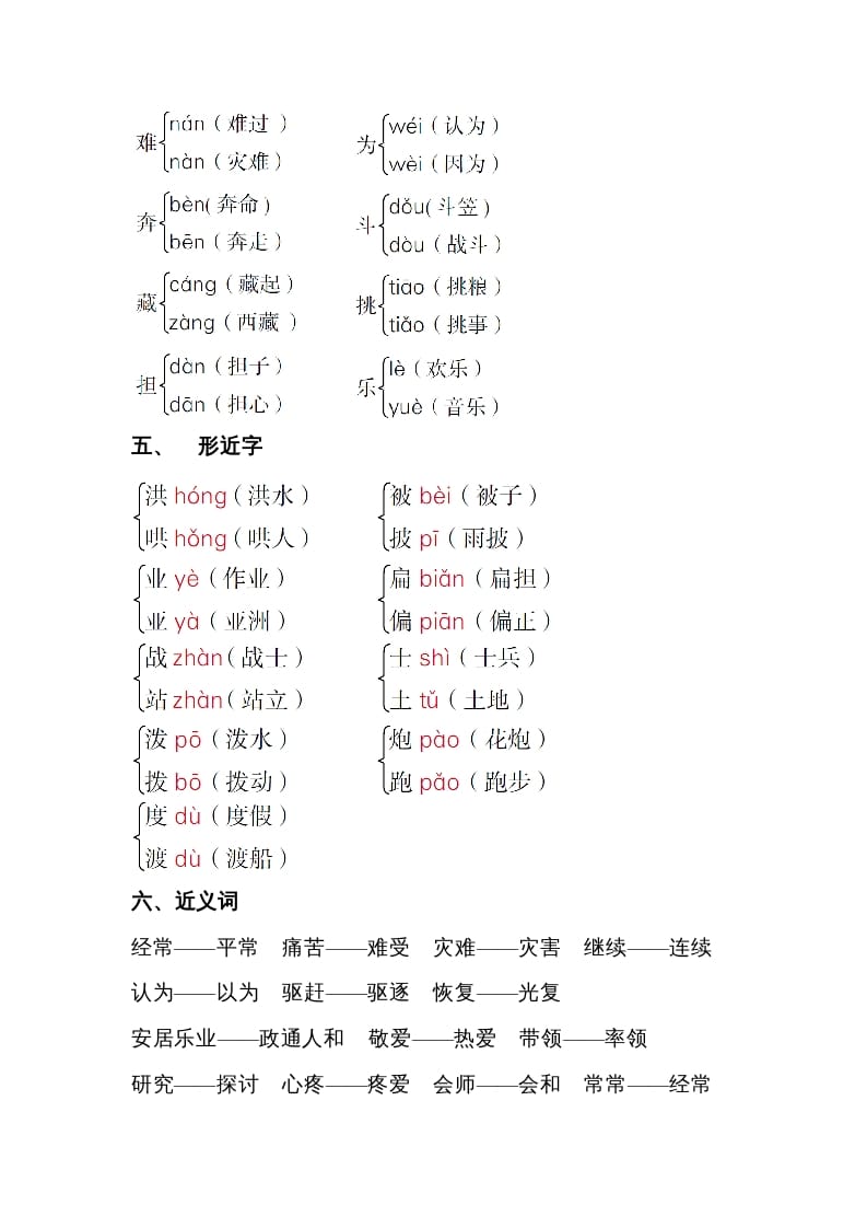 图片[2]-二年级语文上册第六单元知识梳理（部编）-佑学宝学科网