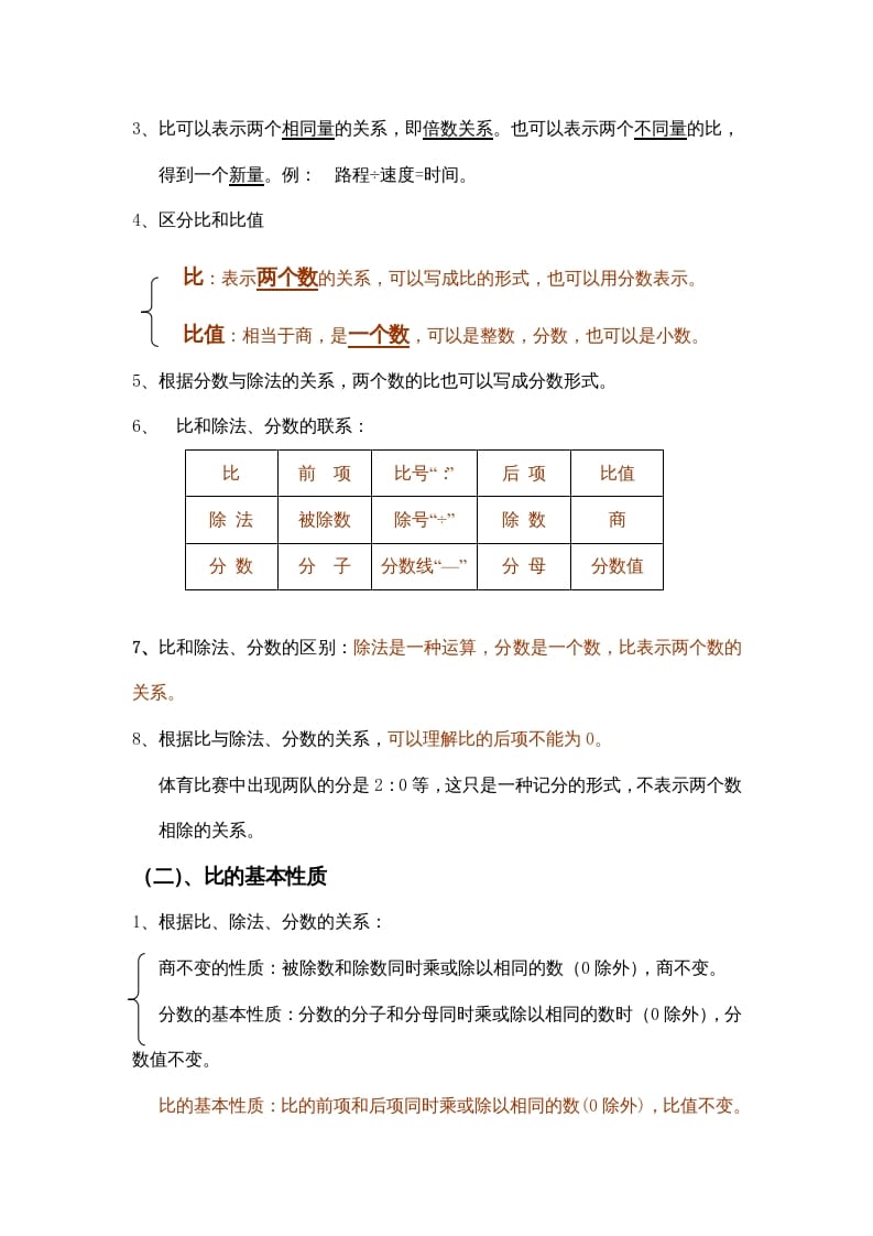图片[3]-六年级数学上册第2单元归纳总结（人教版）-佑学宝学科网