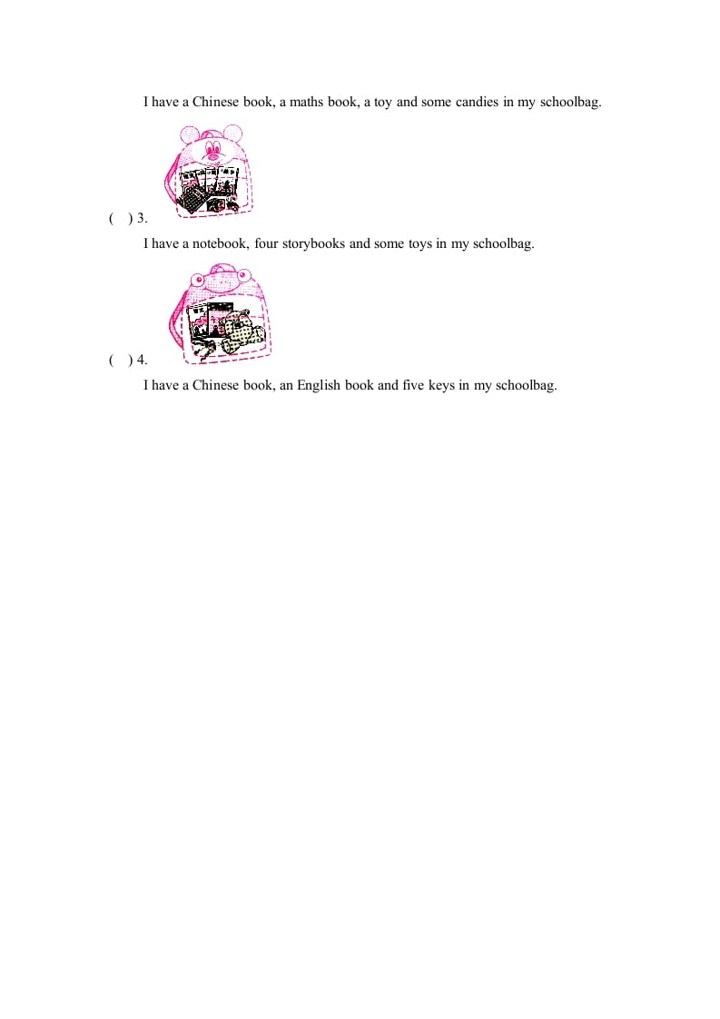 图片[2]-四年级英语上册Unit2_B_Read_and_write同步习题（人教版一起点）-佑学宝学科网