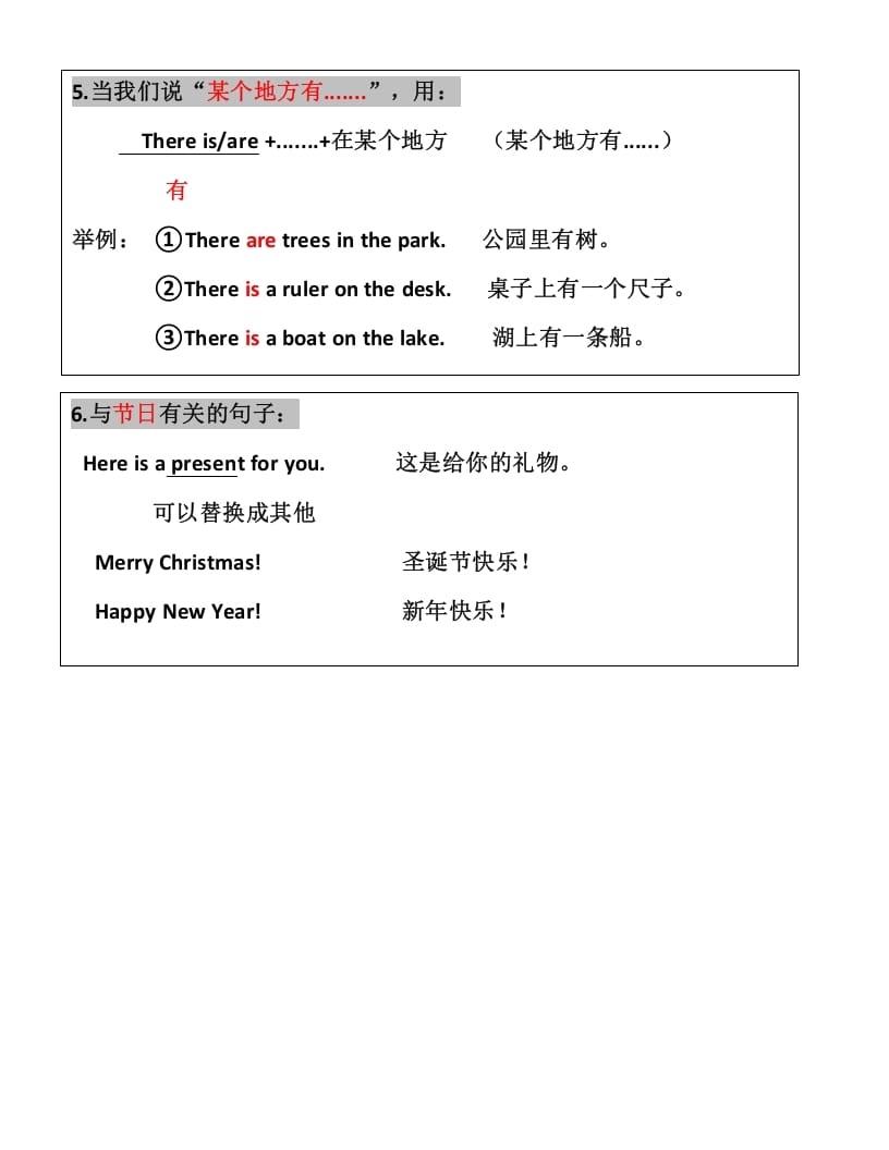 图片[3]-二年级英语上册知识点汇总（人教版一起点）-佑学宝学科网