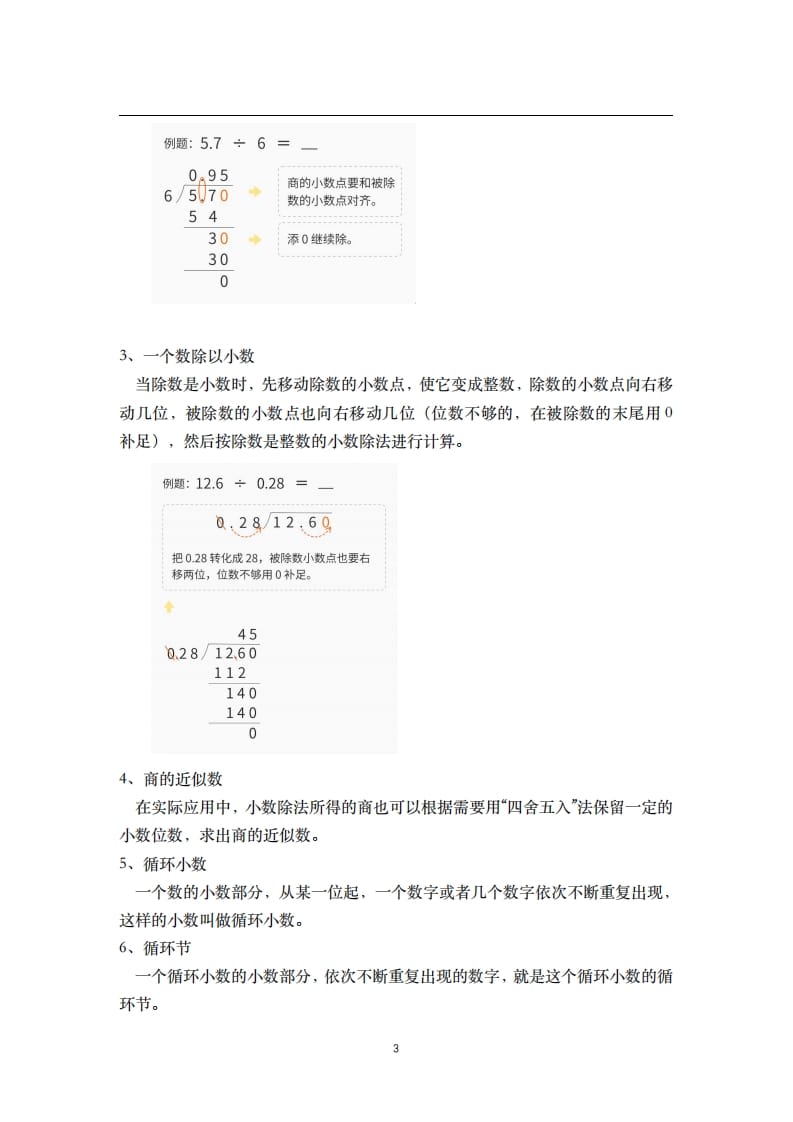 图片[3]-五年级数学上册-核心知识点总结（人教版）-佑学宝学科网