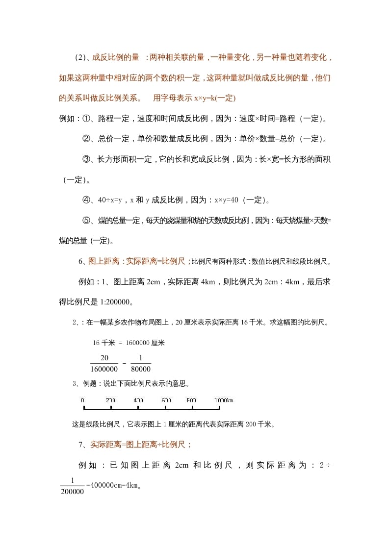 图片[2]-六年级数学上册第6单元归纳总结（人教版）-佑学宝学科网