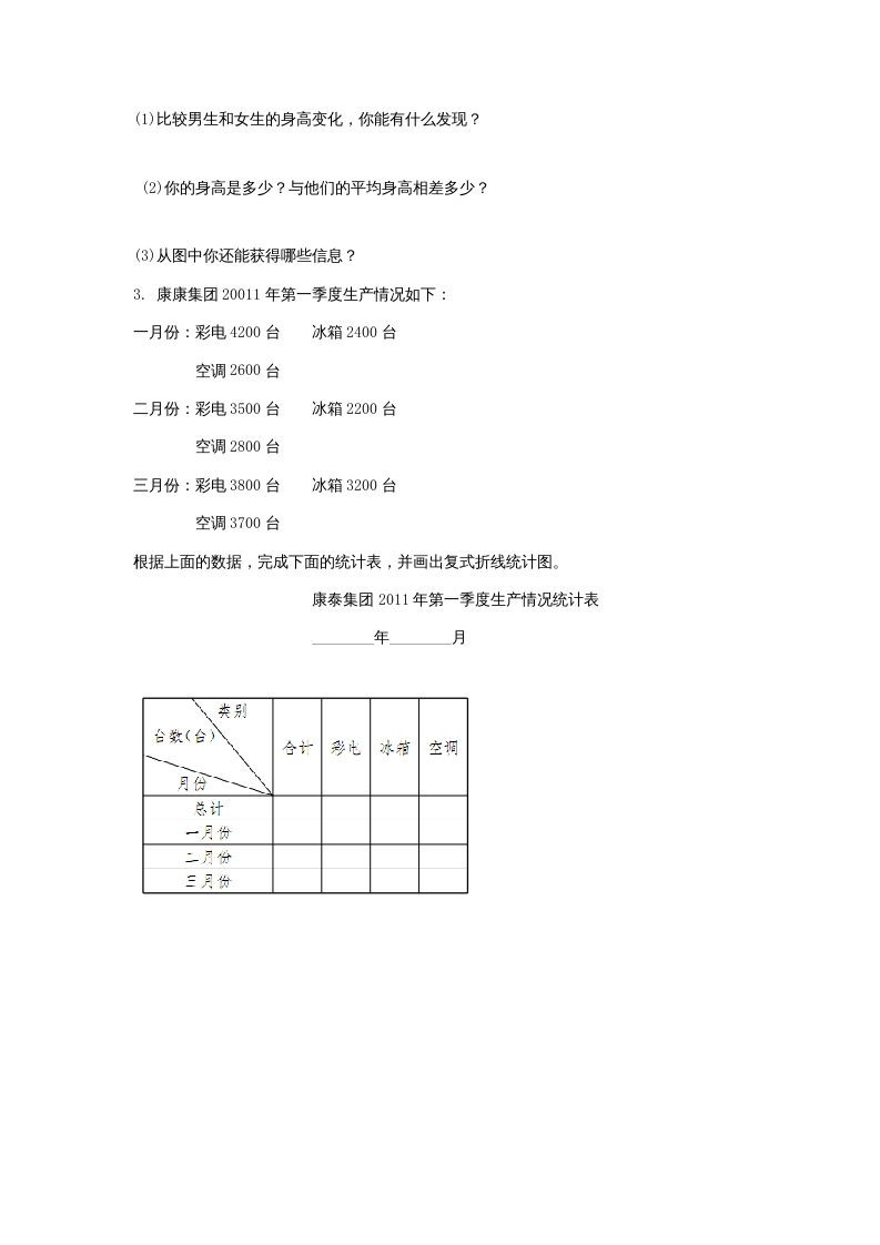 图片[2]-六年级数学上册5.4身高的变化（北师大版）-佑学宝学科网