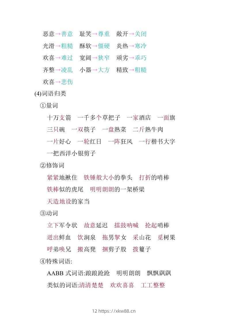 图片[3]-五年级语文下册第二单元知识小结（部编版）-佑学宝学科网