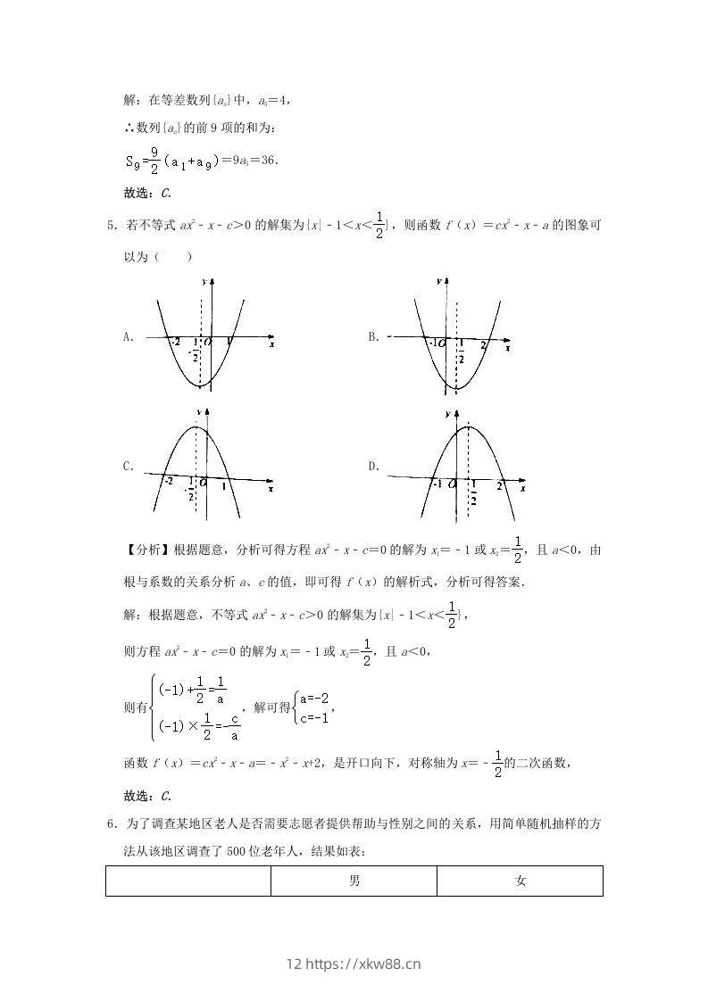 图片[2]-2020-2021年北京市昌平区高二数学下学期期末试题及答案(Word版)-佑学宝学科网