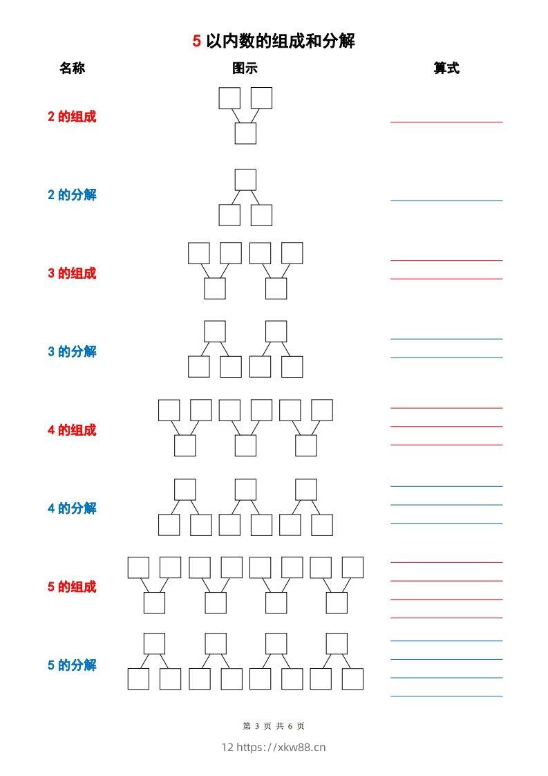 图片[3]-一上数学【10以内数的组成与分解】-佑学宝学科网