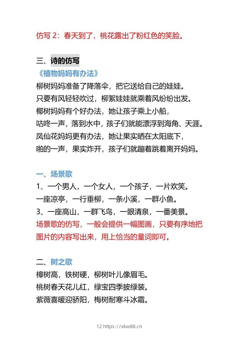 图片[3]-二年级上册语文重点句子仿写-佑学宝学科网