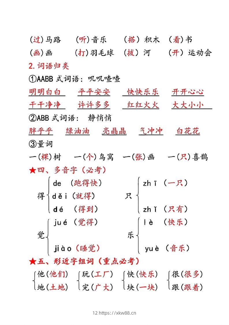 图片[2]-一年级下册语文第三单元10个必备知识点-佑学宝学科网