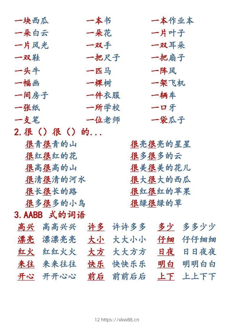 图片[3]-【语文知识点重点汇总】一上-佑学宝学科网