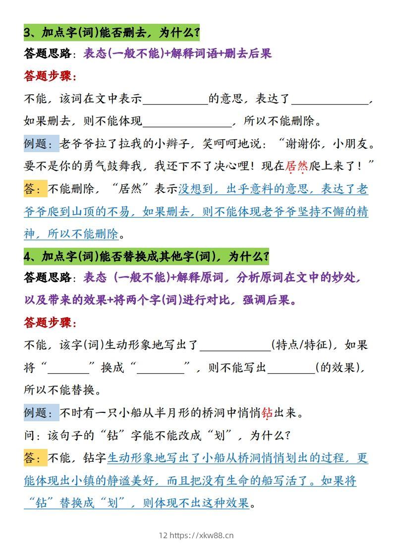 图片[2]-【16条阅读理解常考题型和答题技巧】六下语文-佑学宝学科网