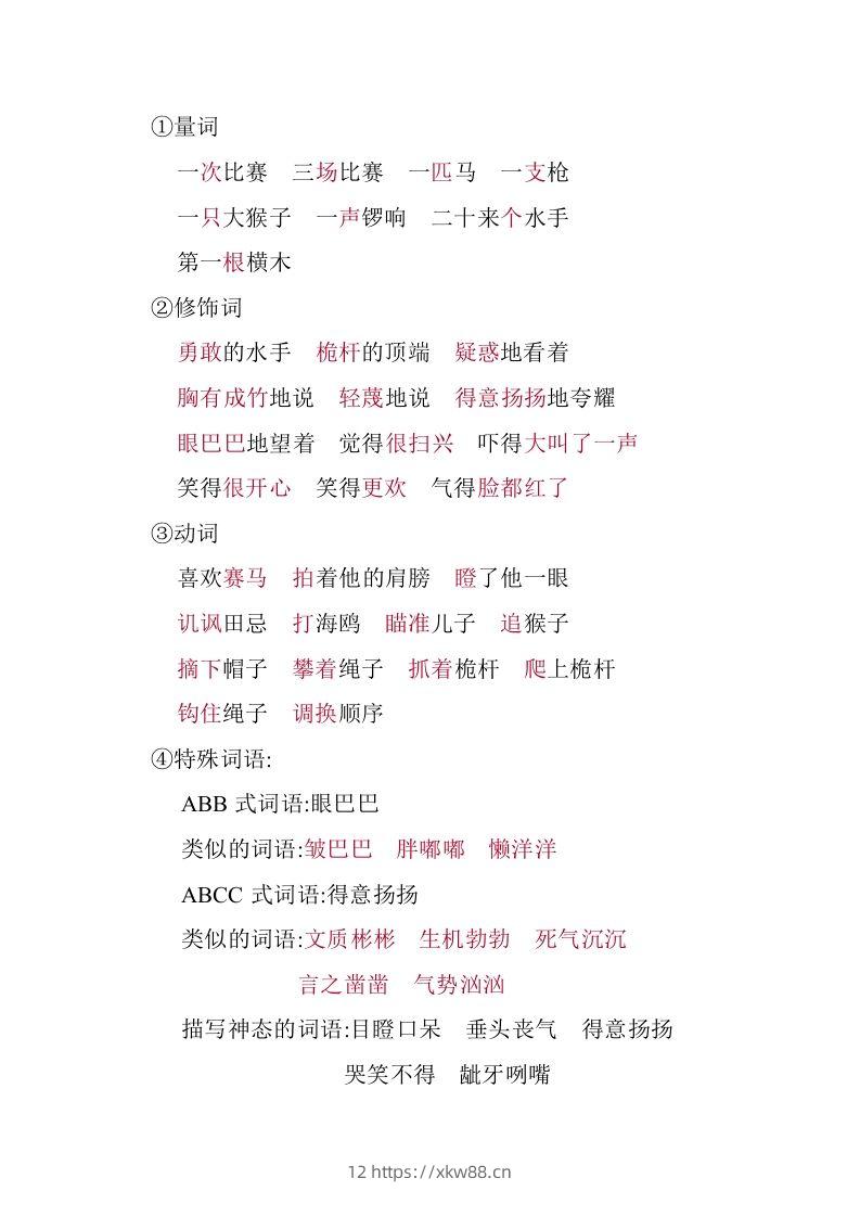 图片[3]-五年级语文下册05.第六单元知识小结（部编版）-佑学宝学科网