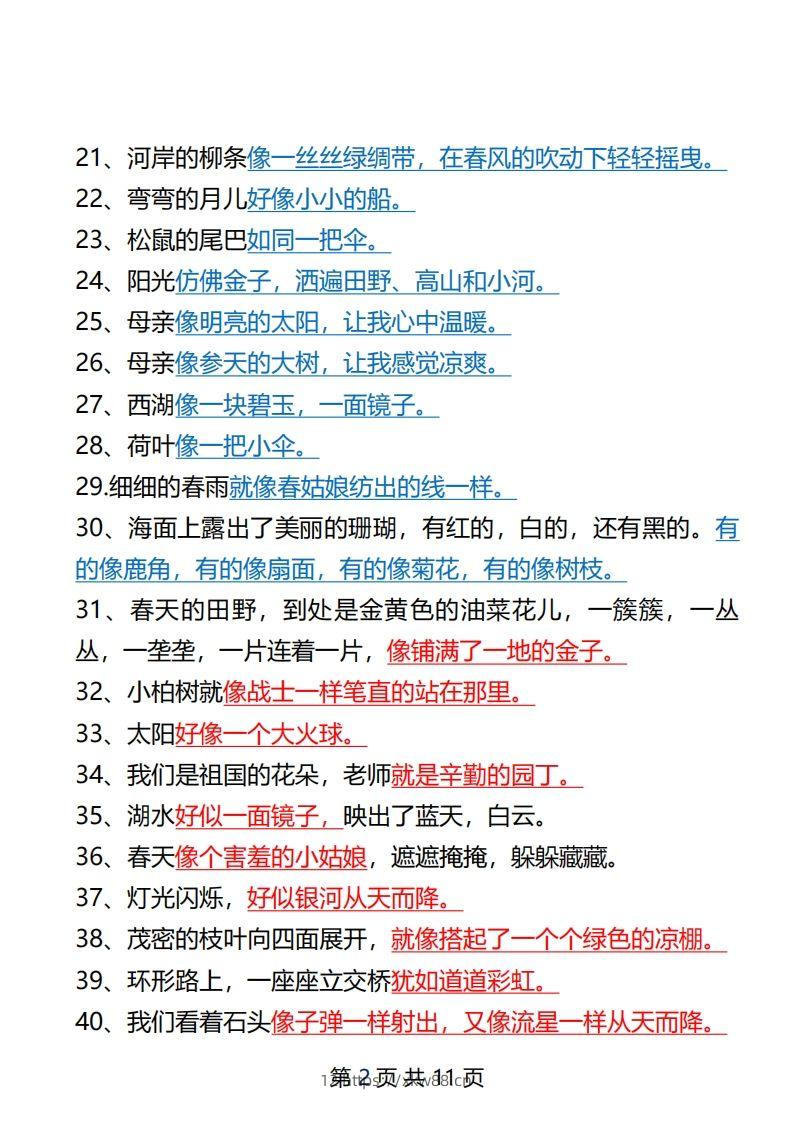 图片[2]-二年级语文下册仿写汇总1-佑学宝学科网