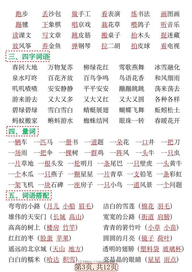 图片[3]-一年级语文下册期中高频考点知识汇总(1)(2)-佑学宝学科网