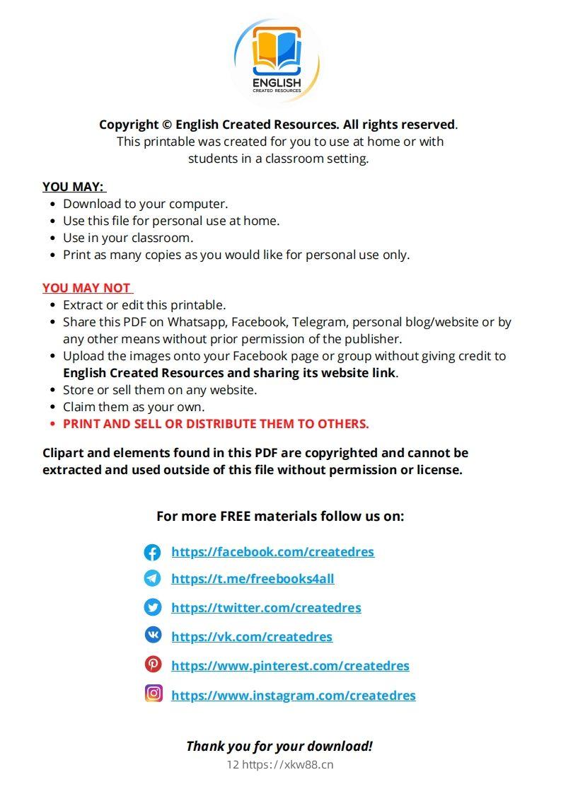 图片[2]-【英语】SpaceColoringBookCopyright2021EnglishCreatedResources-佑学宝学科网