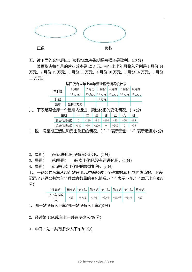 图片[2]-四下青岛版数学第四单元检测卷.1(五四制)-佑学宝学科网
